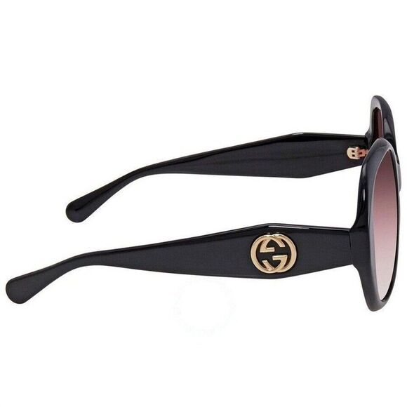 Gucci GG0796S Red Gradient Over-sized Women Sunglasses - Picture 3 of 4